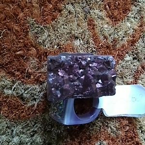 Anthropologie Quartz/druzy ring